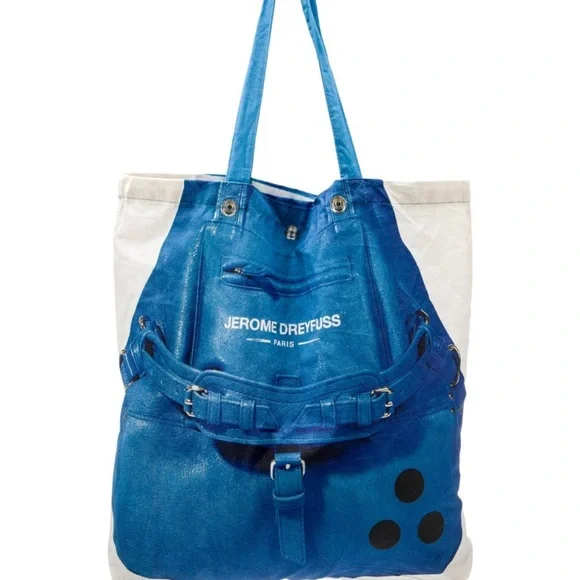New Jerome Dreyfuss trompe l’œil totes from Paris boutique - Picture 1 of 5